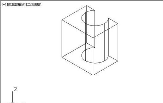 如何使用CAD差集命令畫(huà)立體圖，面域和實(shí)體的差集